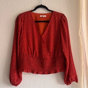 Madewell - Julianne Smocked-Waist Top